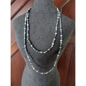 Long Natural Freshwater Pearl Strand Necklace